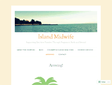 Tablet Screenshot of islandmidwife.com